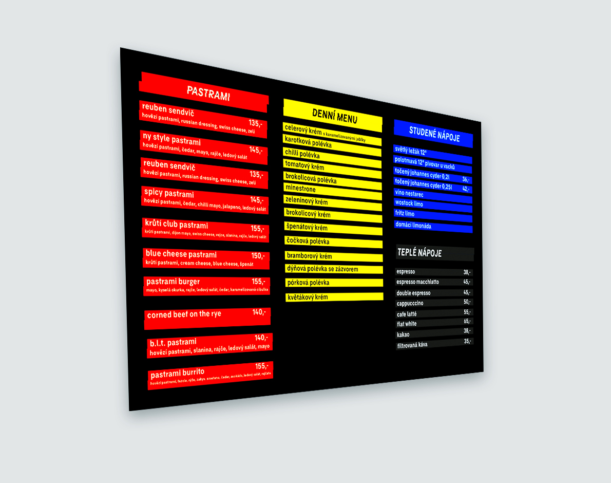 la bibiche wall menu mobil